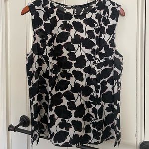 Talbots delicate ruffled shell.